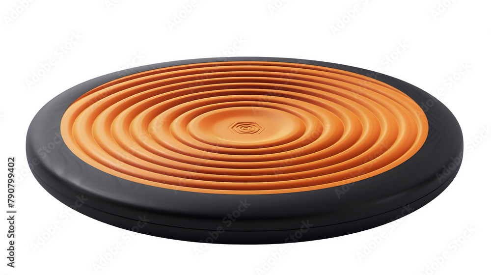 Fototapeta premium Frisbee : Isolated on White, Transparent Background, PNG File, Hand Edited Generative AI