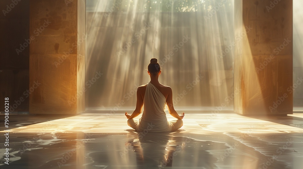 Mindful Meditation in Minimalist Environment, generative ai Mindful Meditation in Minimalist Environment, generative ai