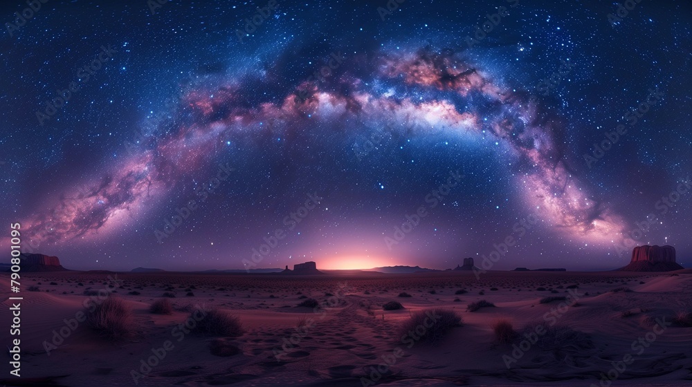 Starry Night Over Desert, generative ai