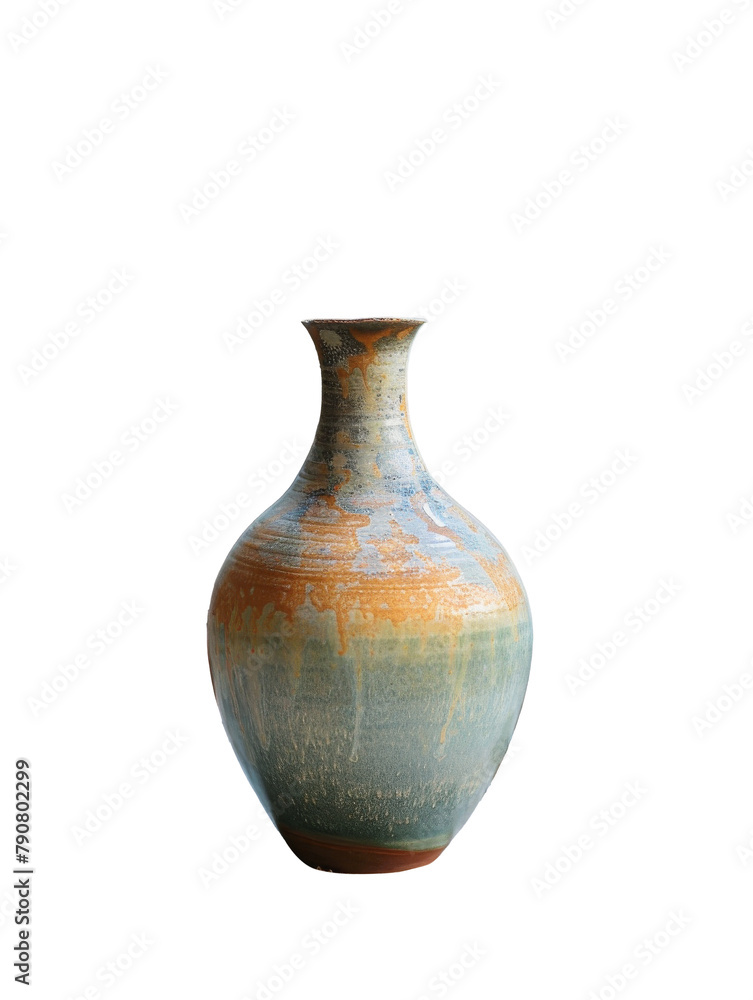Handcrafted Ceramic Vase Isolated