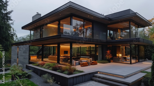 Cutting-edge minimalist design in contemporary residential architecture.