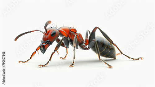 Ant isolate on white background