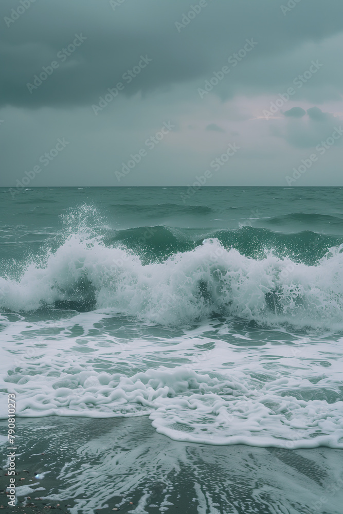 Fototapeta premium waves on the beach