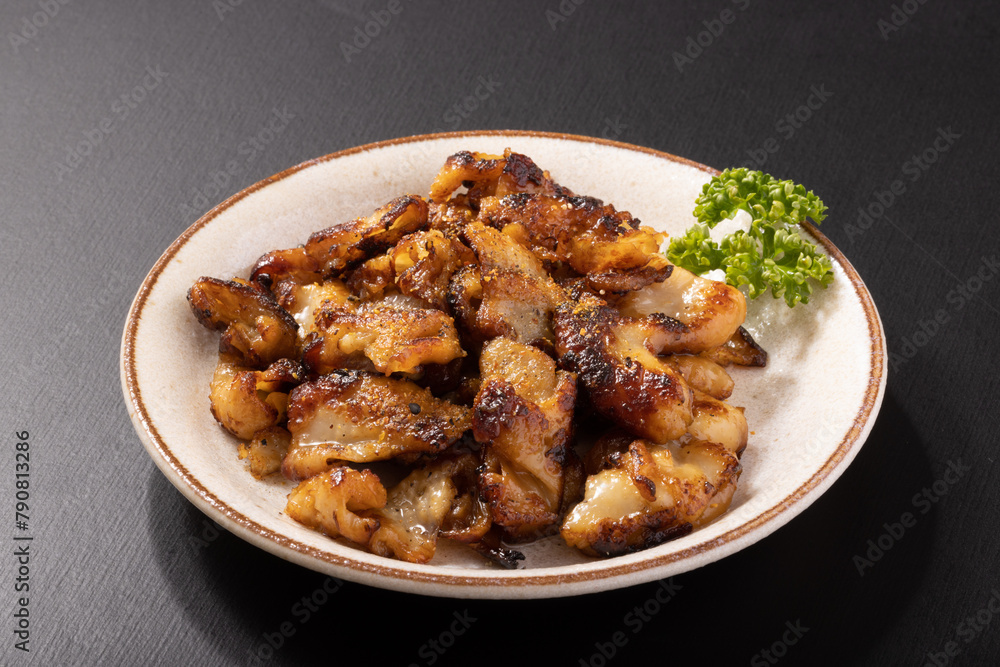 鶏皮の七味唐辛子焼き 鶏皮の七味唐辛子焼き