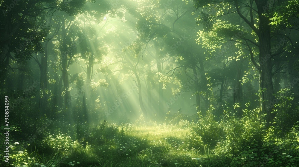 Dreamlike Haze in the Magical Woods, generative ai Dreamlike Haze in the Magical Woods, generative ai