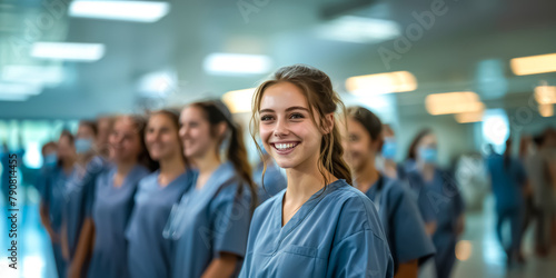Group of student nurses at college © Design Resources
