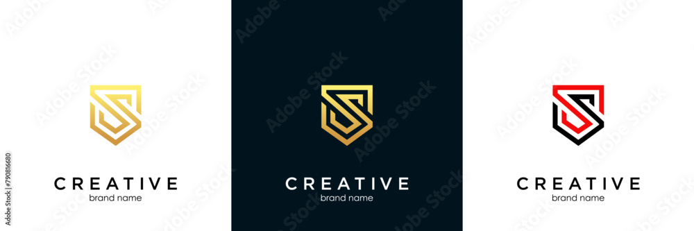 letter S shield logo