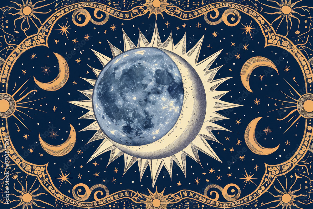 Celestial Navigation and Mythology Illustration Celestial Navigation and Mythology Illustration