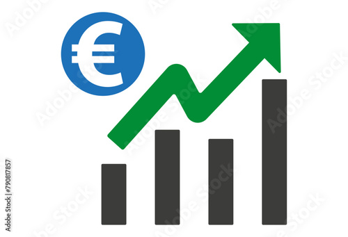 Grafik, Euro, steigender Kurs