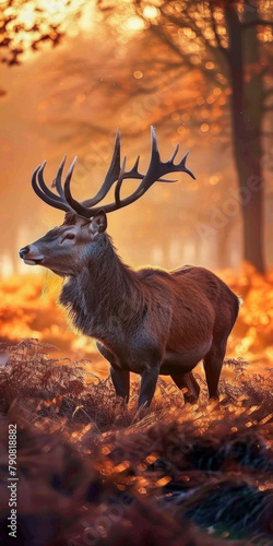 Majestic deer at dawn © outdoorsman