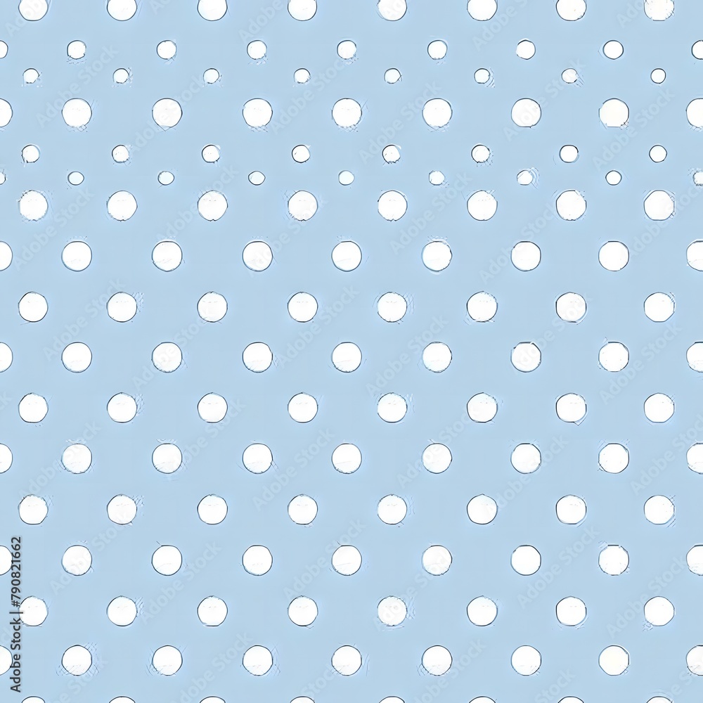 seamless pattern of white dots on light blue background
