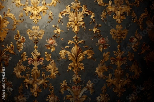 baroque wallpaper background Generator AI 