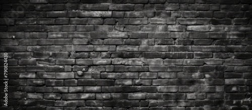 Black brick wall with a white blemish