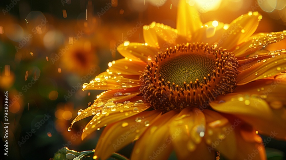 Backlit Sunflower Seeds, generative ai Backlit Sunflower Seeds, generative ai