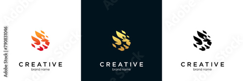 head lion line art logo