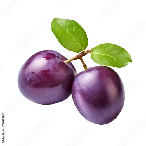 Delicious Governors Plum Isolated On White Background photo