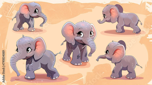 Expressions of a Delightful Baby Elephant