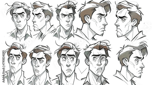 Dynamic Expressions of a Stylized Man