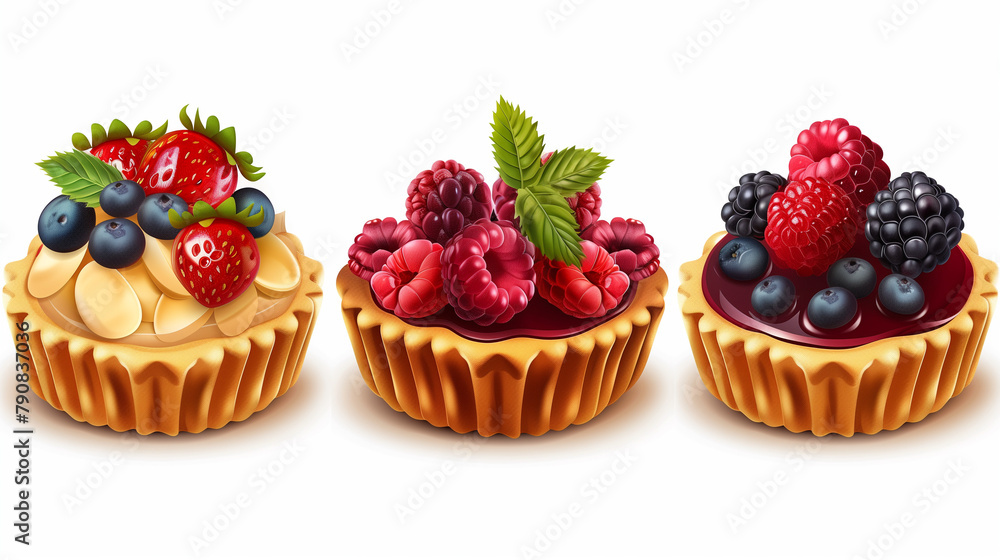 cupcake with berries cupcake with berries