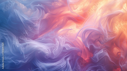 Whispering pastel shades create dreamy, ethereal abstract backdrop canvas.