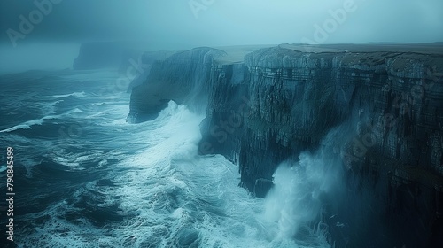 Rugged Coastline of Ireland, generative ai