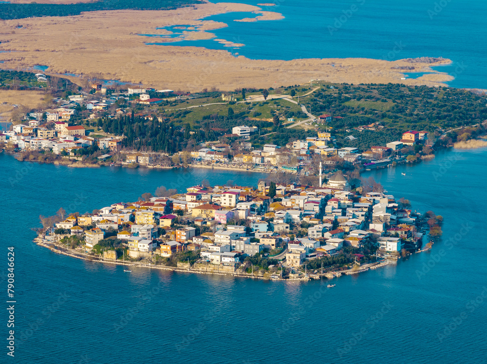Gölyazı Village Panorama at Lake Uluabat, Near Bursa