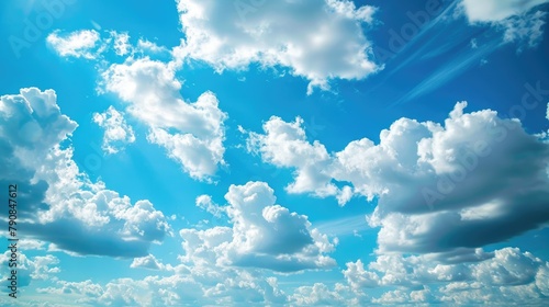 Scenic Stratus Clouds on a Bright Spring Day. Enjoy the View of Airy and Light Clouds in the Blue Atmosphere. Perfect for Weather and Cloudscape Themes