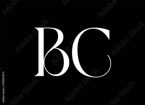 BC letter logo and monogram logo design