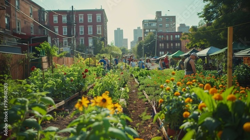 Roots of Change: Community Gardening in the City, generative ai #790848283