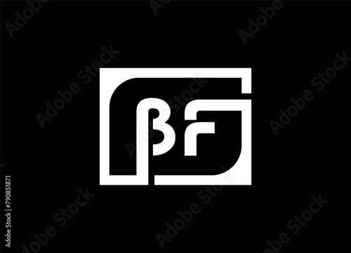 BF letter logo design and monogram logo design