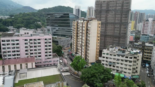 April 20 2024 Tai Po Town, residential district at Hong Kong photo