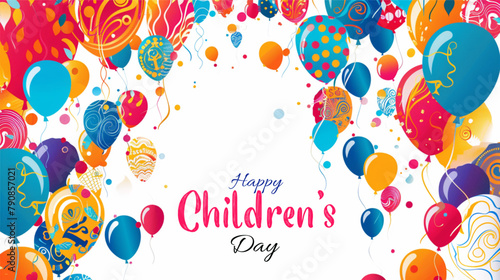 Vector Happy Children's Day Poster