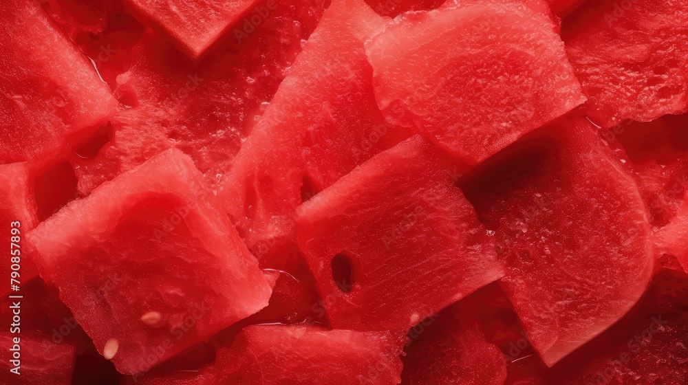 Watermelon pulp background. AI generated. Watermelon pulp background. AI generated.