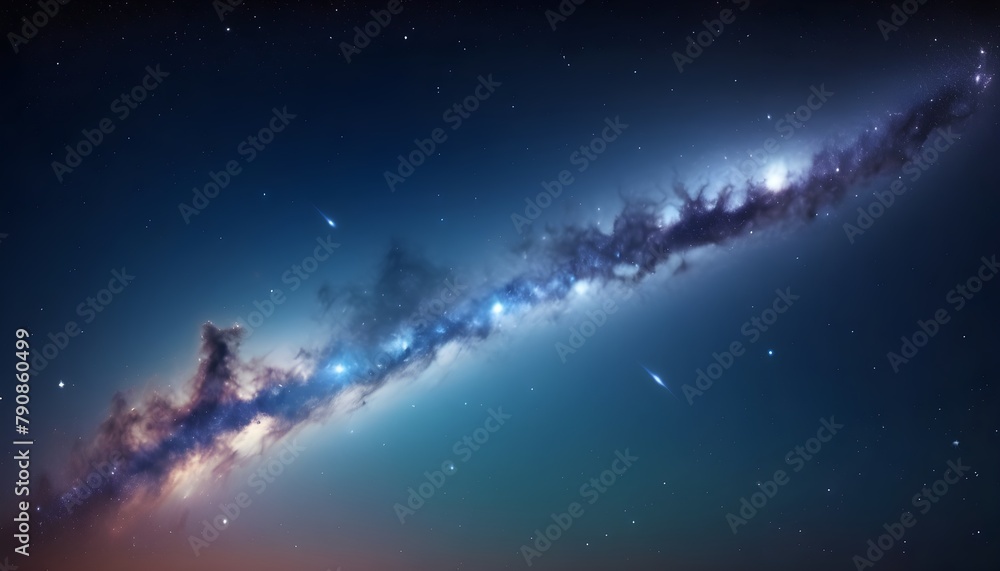 Night sky with stars and galaxies in outer space Night sky with stars and galaxies in outer space