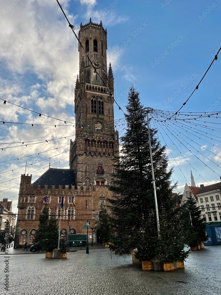 Obraz premium Bruges Historic city center of Brugge, West Flanders province, Belgium