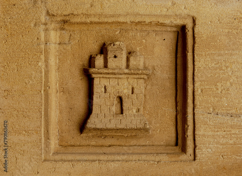 Símbolo del castillo enmarcado