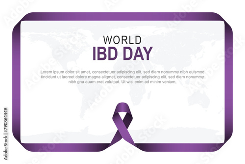 World IBD Day background.