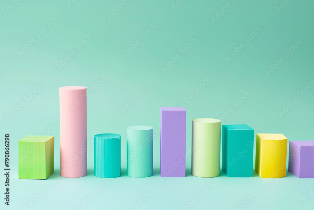 Rising curve and data analysis concept 3D rendering Rising curve and data analysis concept 3D rendering