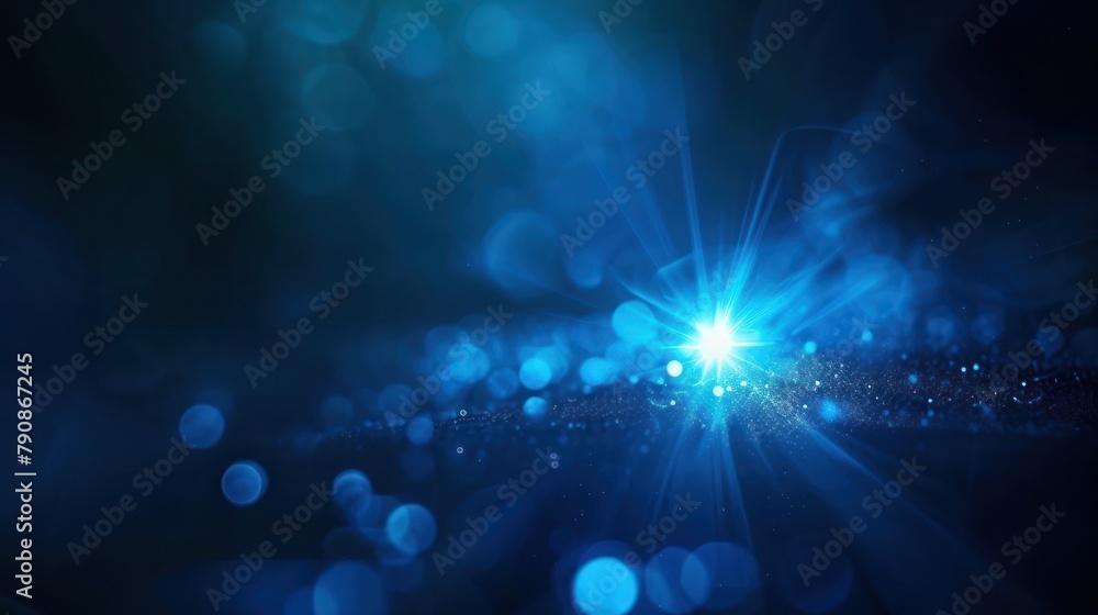 abstract blue of lighting for background. digital lens flare in black background abstract blue of lighting for background. digital lens flare in black background