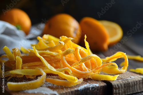 candied orange peel delicious and fresh  gourmet homemade food