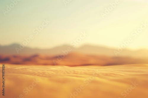 Blurred desert background. Copy space