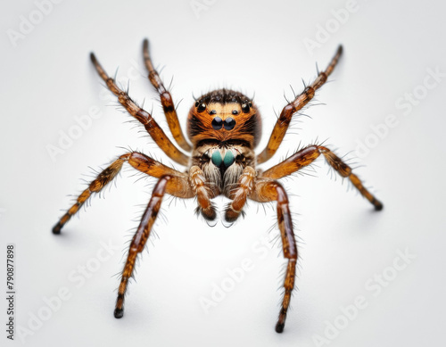 airbrushed digital simple illustration of an spider, isolated on a pure white background