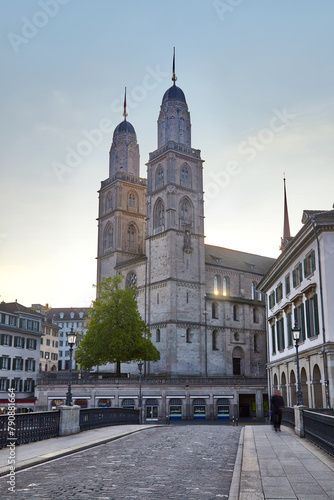 Grossmünster Zürich Innenstadt Schweiz