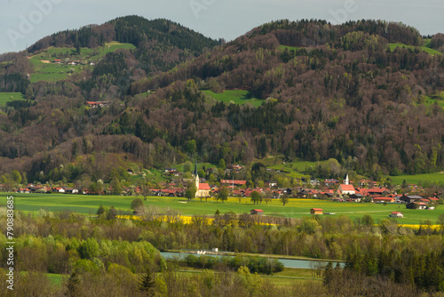 Nußdorf am Inn von Falkenstein aus gesehen