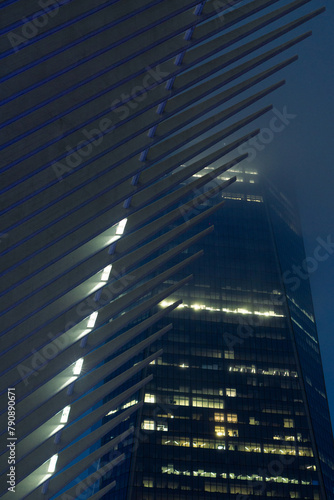 New York City rainy night architecture and street photography