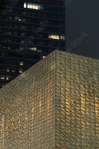 New York City rainy night architecture and street photography