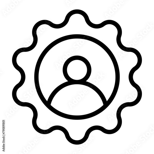 Customer Vector Line Icon Design