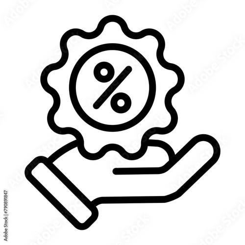 Offer Vector Line Icon Design