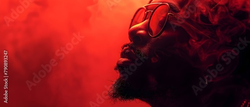 Red Haze Beats: Minimalist Boom Bap Vibes. Concept Music Production, Beat Making, Boom Bap, Minimalist, Hip Hop photo