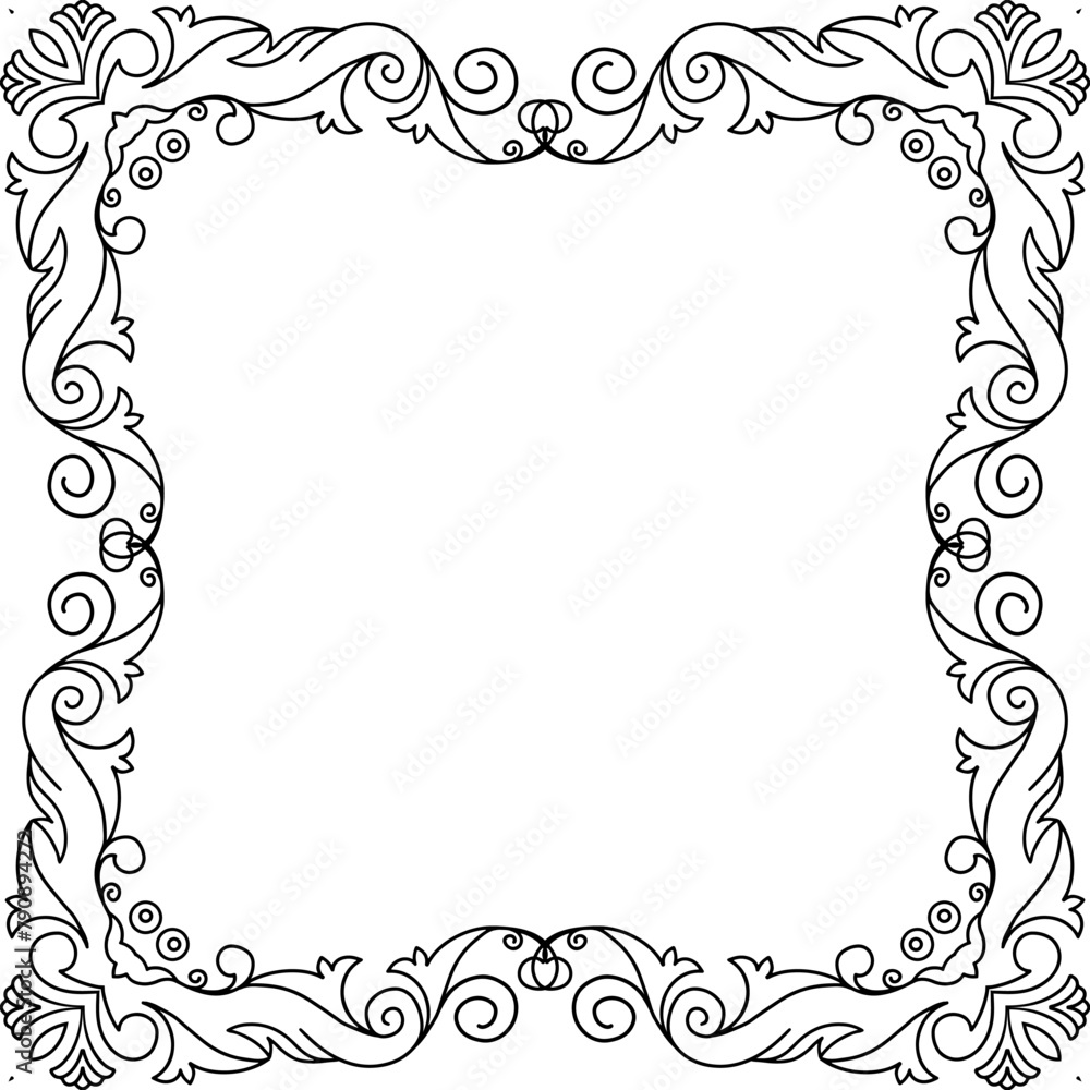 vector frames black on a white background vector frames black on a white background
